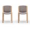 300 Chairs in Wood and Kvadrat Fabric by Joe Colombo for Karakter, Set of 2 2