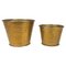 Mid-Century Waste Paper Baskets in Brass, Italy, 1950s, Set of 2 1