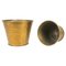 Mid-Century Waste Paper Baskets in Brass, Italy, 1950s, Set of 2, Image 3