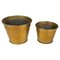 Mid-Century Waste Paper Baskets in Brass, Italy, 1950s, Set of 2 2