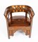 19th Century Syrian Parquetry Inlaid Armchairs, Set of 2 3