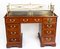 19th Century Victorian Inlaid Mahogany Pedestal Desk 2