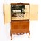 Mid-20th Century Burr Walnut Cocktail Cabinet Drinks Dry Bar, 1950s 2