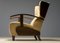 Art Deco Wingback Armchair, France, 1930s 6