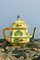 Mid-Century Yellow Floral Faience Teapot, Image 2