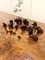 Small 19th Century Carved Oak Black Forest Bears, 1860s, Set of 15 3