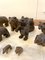 Small 19th Century Carved Oak Black Forest Bears, 1860s, Set of 15 10