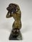 Sculpture of Woman in Gilt Bronze with Guatemala Green Marble Base, 1920s 6