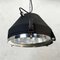 Vintage Industrial Black Iron Ceiling Light from VEB, 1970, Image 7