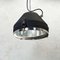 Vintage Industrial Black Iron Ceiling Light from VEB, 1970, Image 8