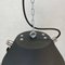 Vintage Industrial Black Iron Ceiling Light from VEB, 1970 4