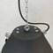 Vintage Industrial Black Iron Ceiling Light from VEB, 1970, Image 4