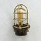 Industrial Brass Cage Wall Light with Glass Dome, 1995 2