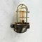 Industrial Brass Cage Wall Light with Glass Dome, 1995 3