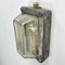 Rechteckige Vintage Wandlampe aus Aluminium mit Schilfglas von General Electric, 1995 5