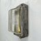 Vintage Aluminium Rectangular Bulkhead Wall Light with Reeded Glass from General Electric , 1995 7