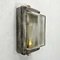 Vintage Aluminium Rectangular Bulkhead Wall Light with Reeded Glass from General Electric , 1995, Image 2