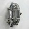 Vintage Industrial Cast Aluminium Bulkhead Cage Wall Light in Prismatic Glass, 1990s 2