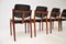 Danish Dining Chairs by Borge Rammeskov for Sibast, 1960s, Set of 4 4