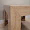 Coffee Table in Travertine, Marble and Brass, Italy, 1970s, Image 8