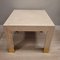 Coffee Table in Travertine, Marble and Brass, Italy, 1970s 6