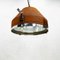 Industrielle Vintage Deckenlampe mit Rostfarbener Applikation von VEB, 1970 1