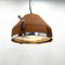 Vintage Industrial Ceiling Pendant with Rust Appliqué from VEB, 1970 11