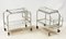 Art Deco Aluminum Trolley Bars, 1950s, Set of 2 1