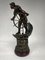 French Metal Statuette Clock with Sailor at the Helm by Xavier Raphanel 11