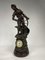 Horloge Statuette en Métal avec Marin à la Barre par Xavier Raphanel, France 1