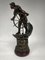 French Metal Statuette Clock with Sailor at the Helm by Xavier Raphanel 15