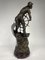 Französische Statuettenuhr aus Metall mit Seemann am Steuer von Xavier Raphanel 10