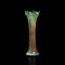 English Fluted Carnival Glass Vase, 1930s 1