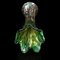 English Fluted Carnival Glass Vase, 1930s, Image 4