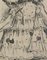 Edouard Eugène Vallet, La Mère Fénollan, La Mère marchande, China Ink on Watercolor Paper, Con cornice, Immagine 5