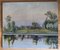 A. Augsburger, Paysage au bord du lac, 1927, óleo sobre lienzo, Imagen 2