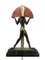 Espana Sculpture Lamp in Red Glass, Spelter and Marble by Raymonde Guerbe for Max Le Verrier, 2022 9