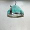 Vintage Industrial Steel & Copper Ceiling Pendant Light with Verdigris Finish attributed to Veb from Veb Deutsche Werkstätten Hellerau, 1970s, Image 1