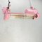 Vintage Industrial Pink Edison Led Flameproof Ceiling Strip Light, 1970s 4