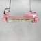 Vintage Industrial Pink Edison Led Flameproof Ceiling Strip Light, 1970s 9