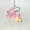 Vintage Industrial Pink Edison Led Flameproof Ceiling Strip Light, 1970s 3