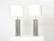 Lampade moderniste in acciaio spazzolato, 1966, set di 2, Immagine 1