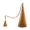 Lámpara colgante danesa en forma de cono de cobre, años 70, Imagen 13