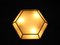 Hexagon Wall Lamp, 1960s, Image 8