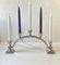 Art Deco Arch Candelabra in Pewter from Just Andersen, 1940s 8