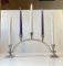 Art Deco Arch Candelabra in Pewter from Just Andersen, 1940s 2
