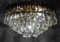 Gilded Metal Crystal Chandelier from Quelle, 1970s 4