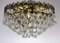 Gilded Metal Crystal Chandelier from Quelle, 1970s 12