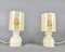 Vintage Marble Table Lamps with Shades, Set of 2 4