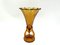Amber Glass Art Deco Vases, Czech Republic, 1930s, Set of 2 3